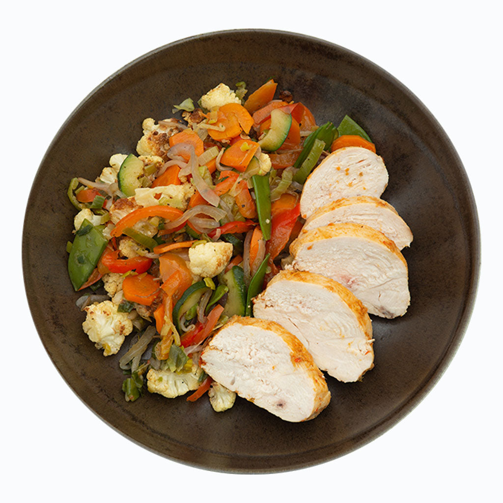 Thaise kip met groenten